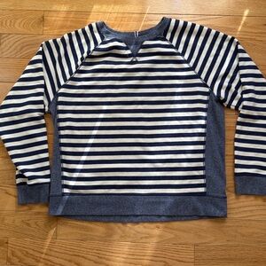 Champion Navy Striped Crewneck Sweatshirt XL EUC